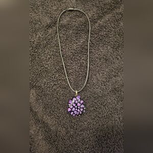 Elegant Purple Pendant Necklace